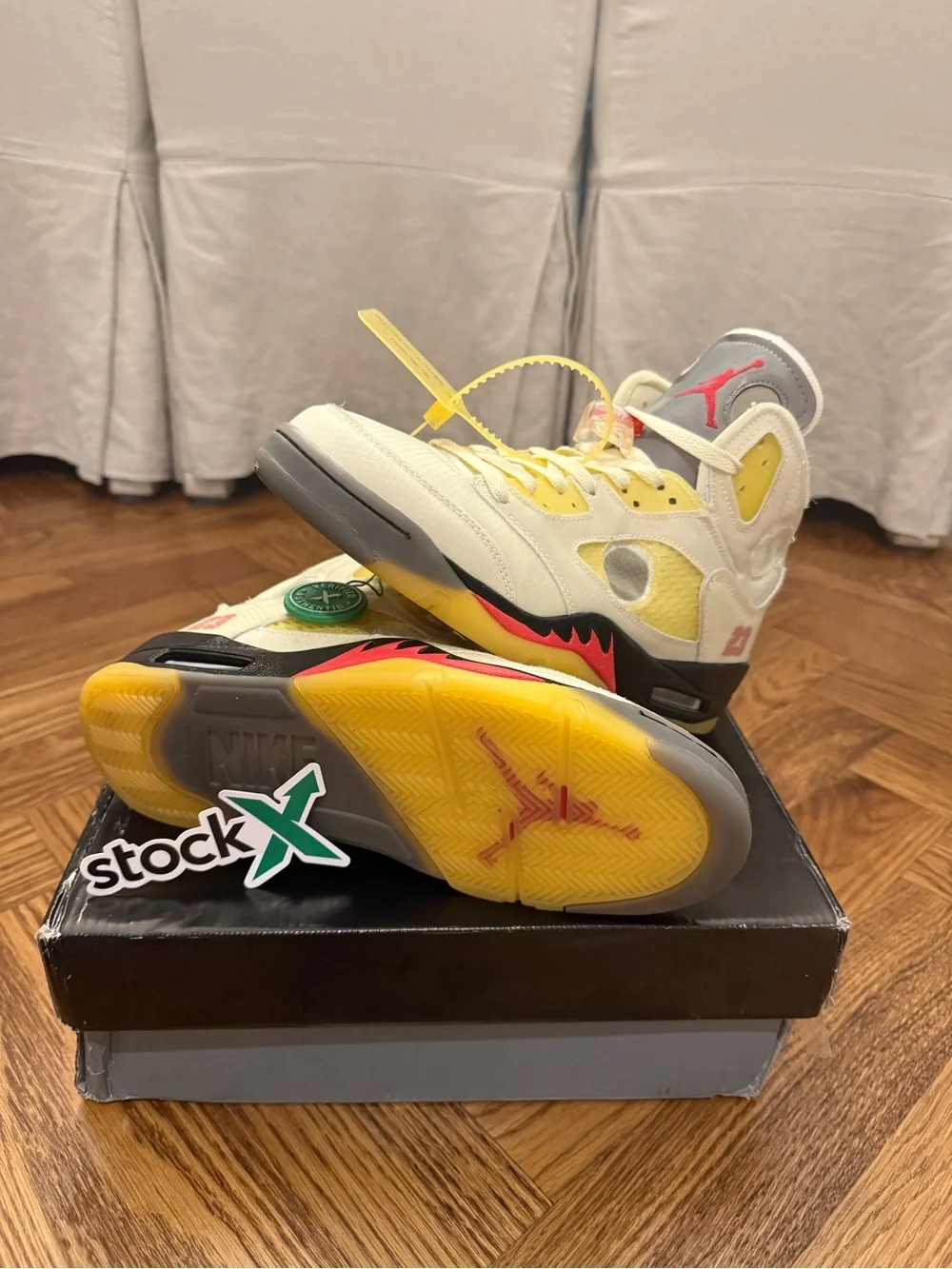 Off-White Jordan 5 Retro High-Top Sneakers